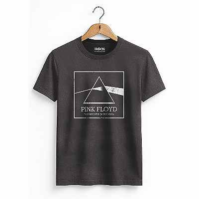 Camiseta Estonada Pink Floyd Dark Side Preta