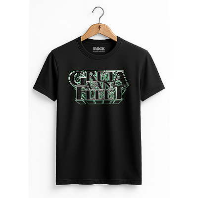 Camiseta Greta Van Fleet Logo Preta