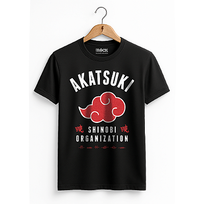 Camiseta Naruto Akatsuki - Preta