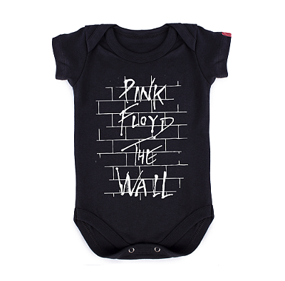 Body Bebê Pink Floyd The Wall - Preto