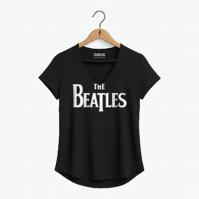 Blusinha The Beatles Logo - Preta