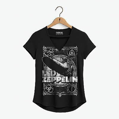 Blusinha Led Zeppelin Mothership - Preta