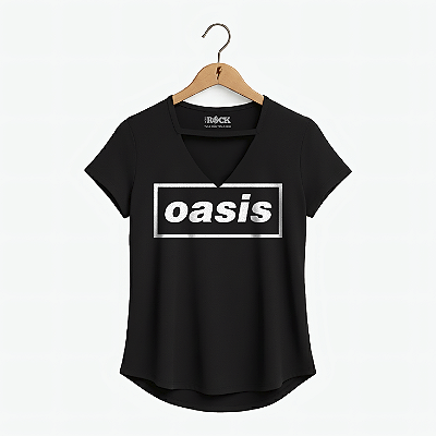 Blusinha Oasis Logo - Preta