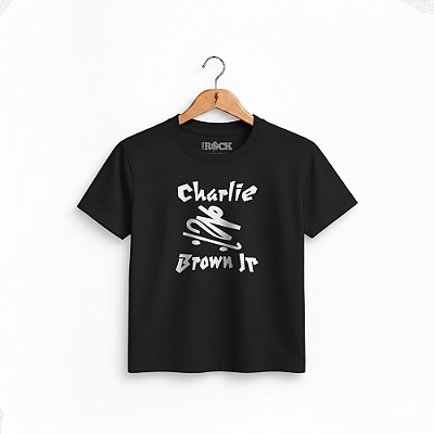 Camiseta Infantil Charlie Brown Jr Skate - Preta