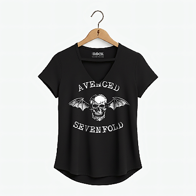 Blusinha Avenged Sevenfold Logo Preta