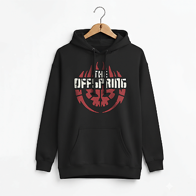 Moletom Canguru The Offspring Skull Preto