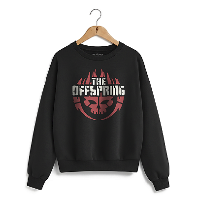 Moletom Careca The Offspring Skull Preto
