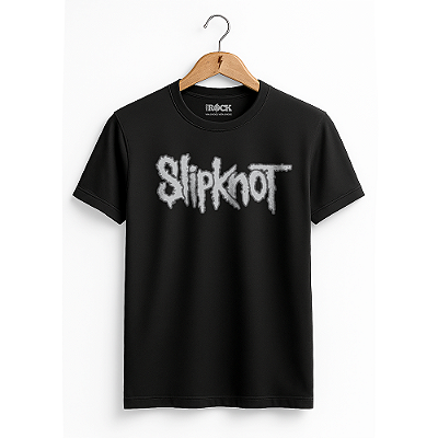 Camiseta Slipknot Escrita Preto