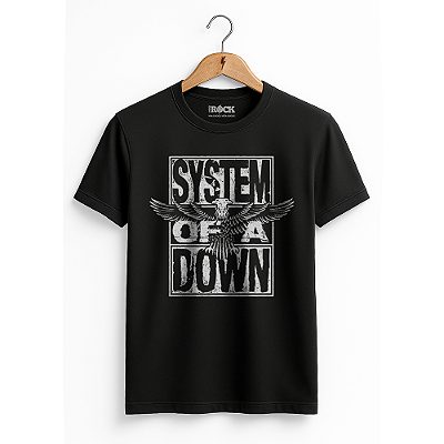 Camiseta System Of a Down Eagle Preto