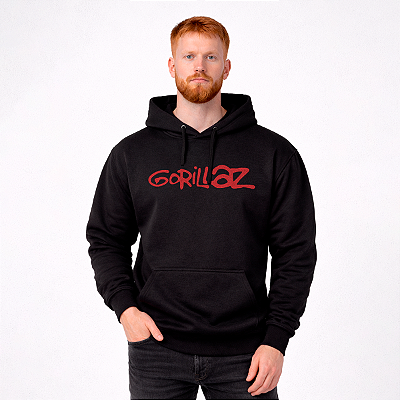 Moletom Canguru Gorillaz Preto