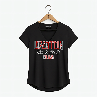 Blusinha Led Zeppelin 1968 Preta