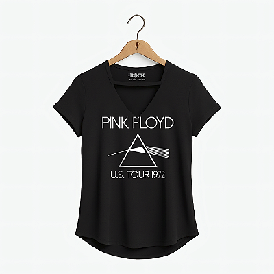 Blusinha Pink Floyd Tour 1972 Preta