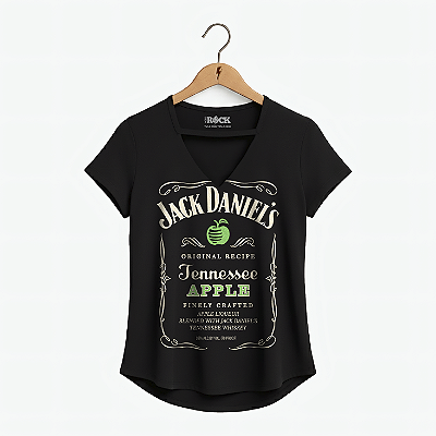 Blusinha Jack Daniels Apple Preta