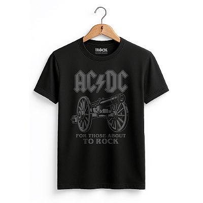 Camiseta ACDC For Those About To Rock - Preta
