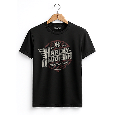 Camiseta Harley Davidson Built To Last - Preta