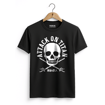Camiseta Atack On Titan - Preta