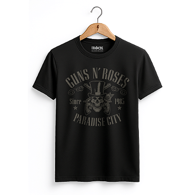 Camiseta Guns N' Roses Paradise City - Preta