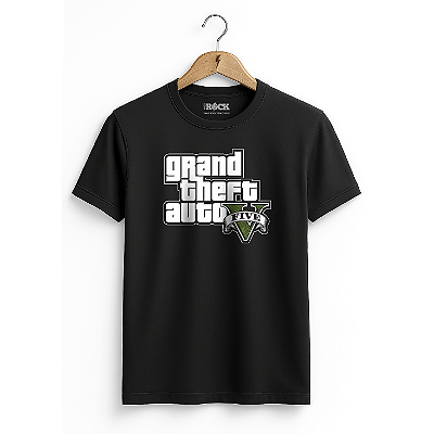 Camiseta Grand Theft Auto V - Preta