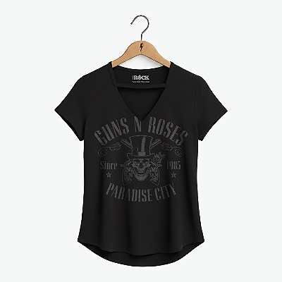 Blusinha Guns N' Roses Paradise City Preta
