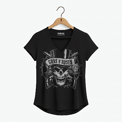 Blusinha Guns N' Roses Logo Preta