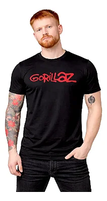 Camiseta Gorillaz - Preta