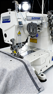 SIMMER - GALONEIRA INDUSTRIAL DIRECT DRIVE C/ LEVANTADOR CALCADOR - 220V - NOVA