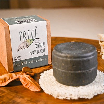 Xampu Sólido Purificante - Cabelos Oleosos - 70g