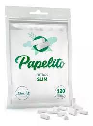 Papelito filtro slim unitário com 120 unidades