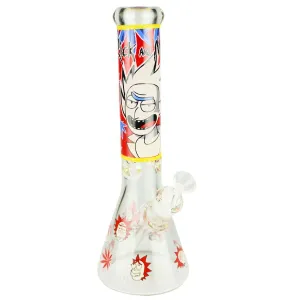 Bong de Vidro Ricky And Morty Grande 36cm Vermelho