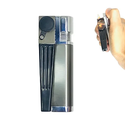 Pipe Cachimbo Isqueiro De Metal Dois Em Um