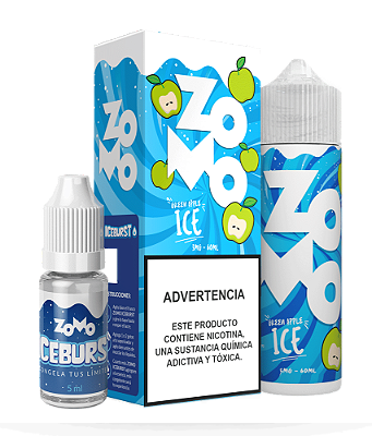 ZOMO 60ML 3MG GREEN APPLE ICE (MAÇA VERDE ICE)