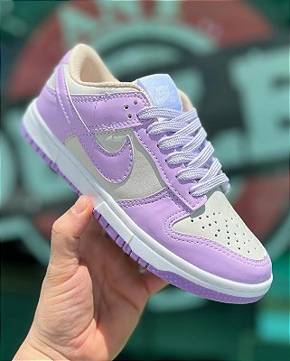 Tênis Nike Dunk Low Lilás-Gelo Premium