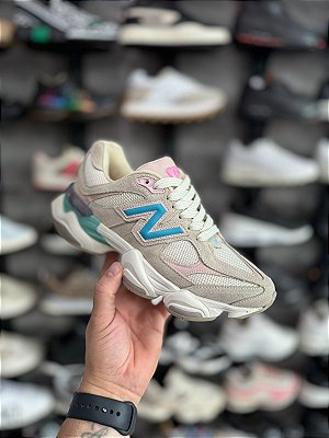 Tênis New Balance 9060 Bege/Azul Import