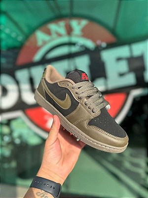Nike Jordan Low Oliva/Preto