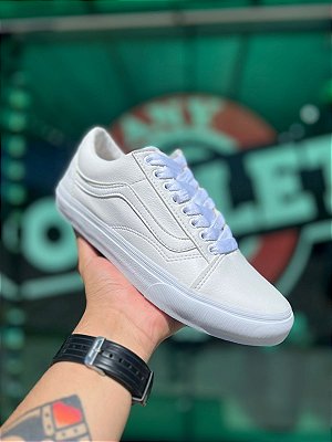 Vans Old Skool Branco Couro