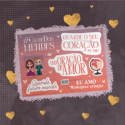 Cartela de Adesivos | Uma Oração de Amor - modelo 1