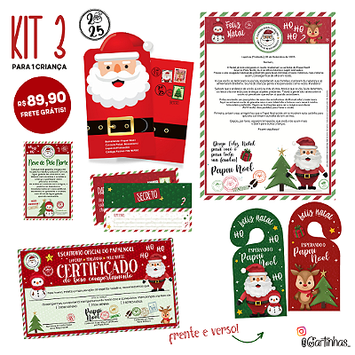 Carta Papai Noel Luxo