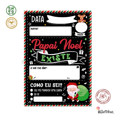 Placa A4 para fotos de Natal
