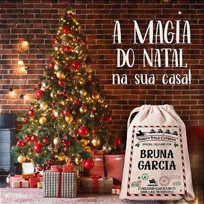 PRÉ-VENDA | Saco do Papai Noel | Personalizado c/ nome!