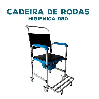 CADEIRA DE RODAS  HIGIENICA D50