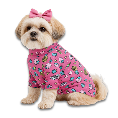 Roupa Proteção Solar Uv Cachorro Camiseta Pet Praia Piscina