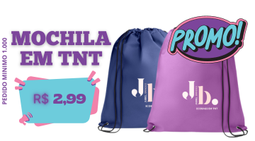 PROMOÇÃO MOCHILA EM TNT