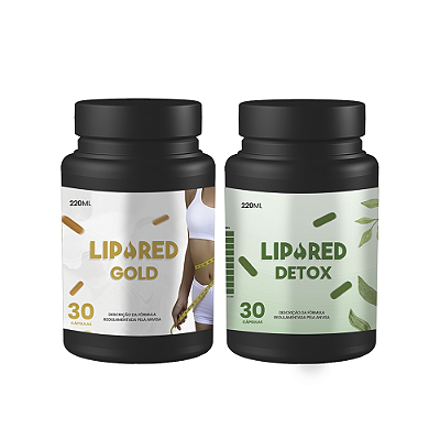 COMBO - LipoRed Gold + LipoRed Detox - 30 Cápsulas
