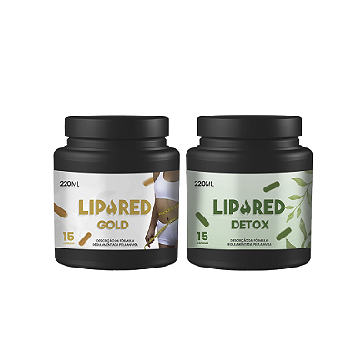 COMBO - LipoRed Gold + LipoRed Detox - 15 Cápsulas