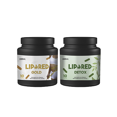 COMBO - LipoRed Gold + LipoRed Detox - 10 Cápsulas