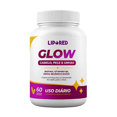 LipoRed Glow - Cabelos, Pele & Unhas - 60 Cápsulas