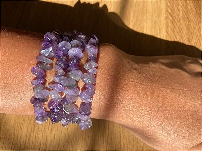Pulseira Cascalho Ametista