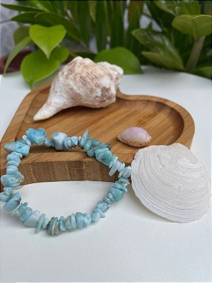 Pulseira Cascalho Larimar