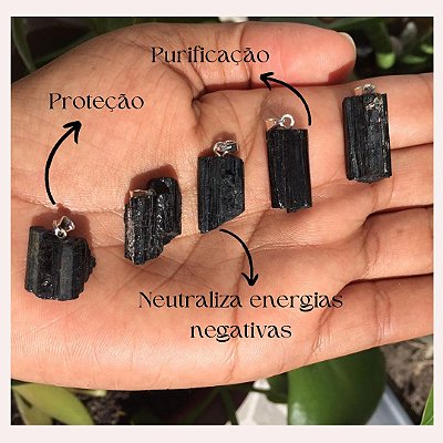 Pingente Turmalina Negra