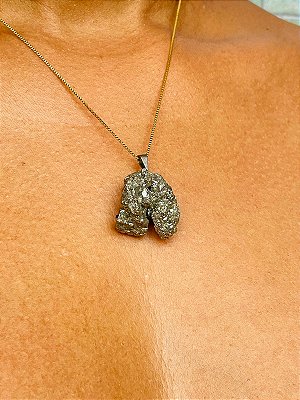 Pingente Pirita Bruta Natural Exclusivo